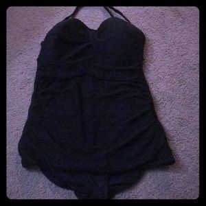 One piece tummy control swimsuit